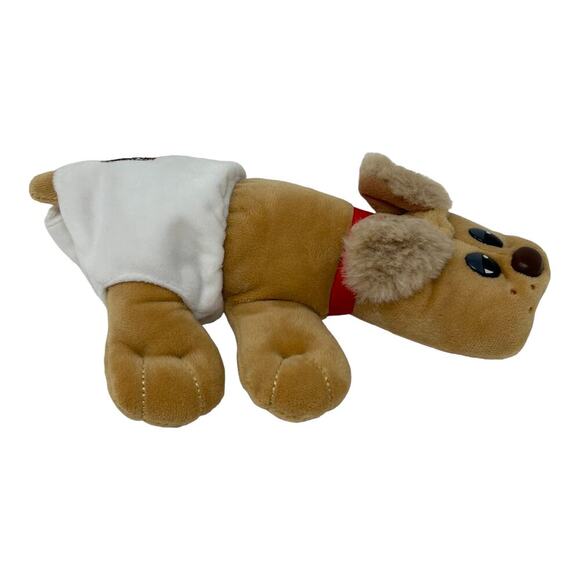Pound Puppies Hasbro Newborn Light Brown Plush Diaper Travel Carry Along Toy - Picture 4 of 13